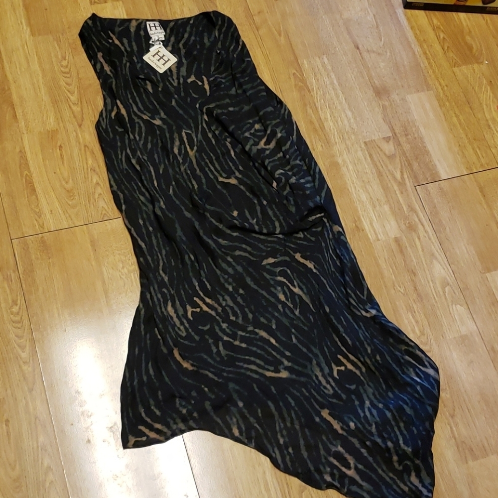 NWT Haute Hippie silk asymmetric hem dress Sm - Picture 1 of 4